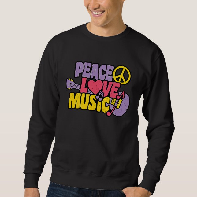 Peace Love Music Sweatshirt (Front)