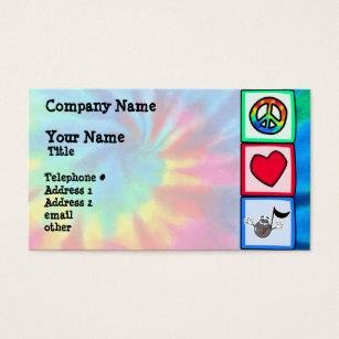tie dye business cards
