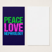 Peace Love Nephrology Vertical (Front & Back)