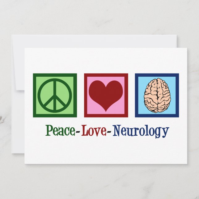 Peace Love Neurology Card (Front)