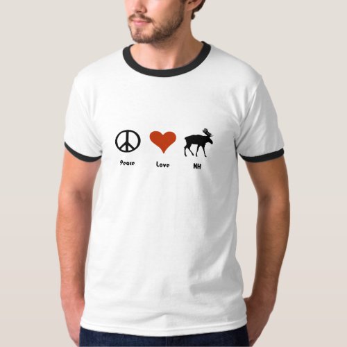 Peace Love New Hampshire T_Shirt