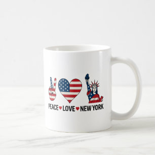 Peace Love New York Coffee Mug