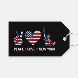 Peace Love New York Gift Tags
