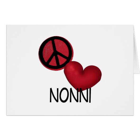 Peace Love Nonni Cards (Front Horizontal)