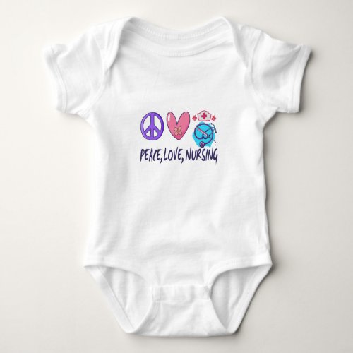 Peace Love Nursing Baby Bodysuit