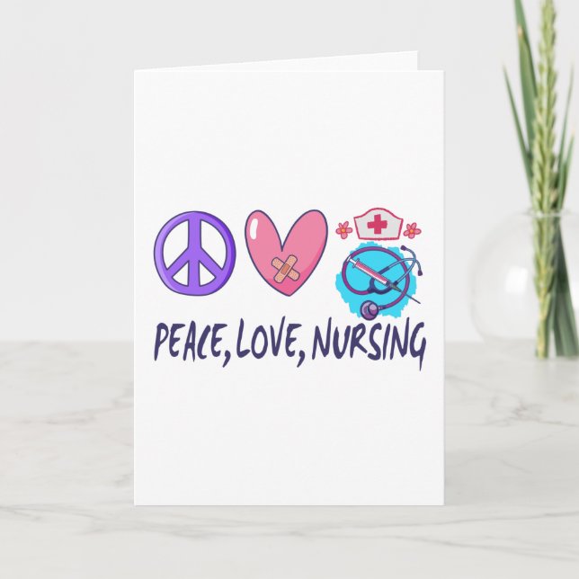 Peace Love Nursing Card (Front)