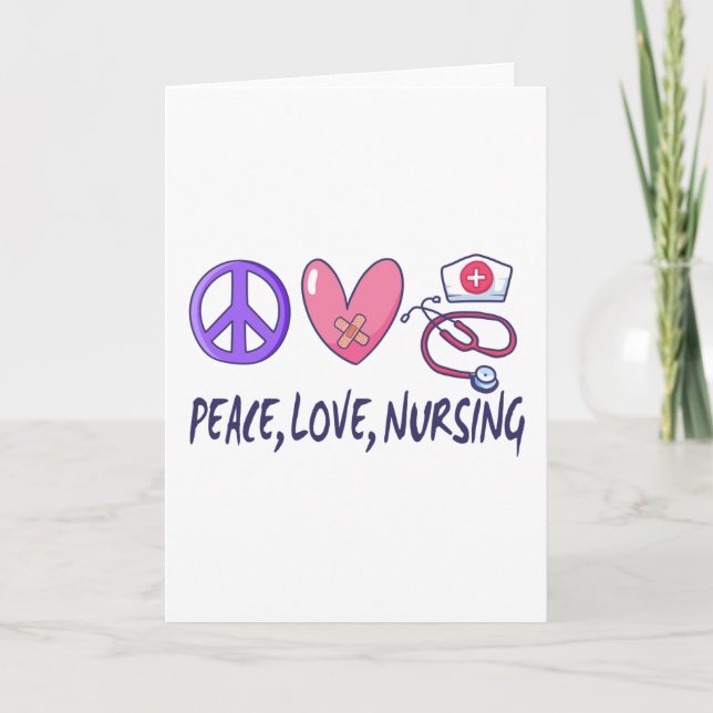 Peace Love Nursing Card (Front)