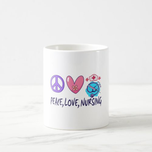 Peace Love Nursing Coffee Mug