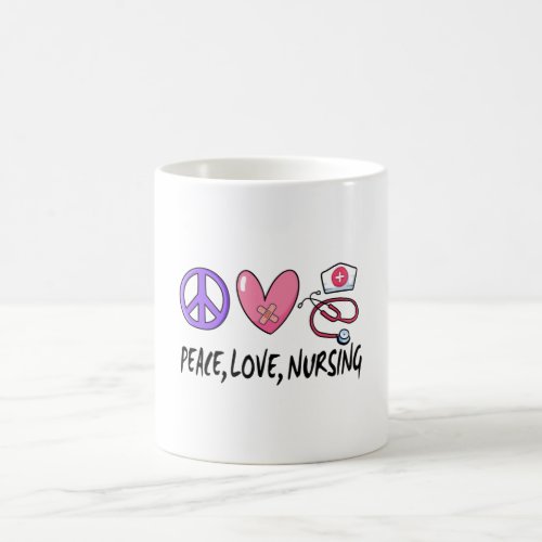 Peace Love Nursing Coffee Mug