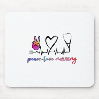 peace love nursing mouse pad