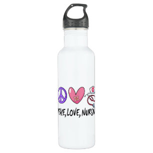 Peace Love Nursing Stainless Steel Water Bottle