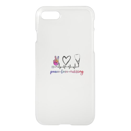 peace love nursing iPhone SE87 case