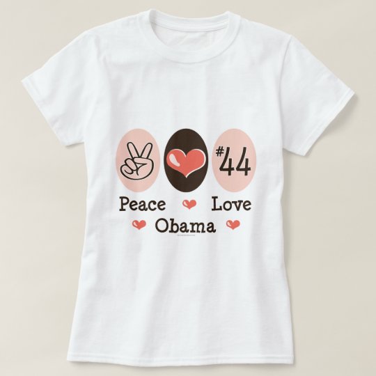 Peace Love Obama 44 Baby Doll Tee