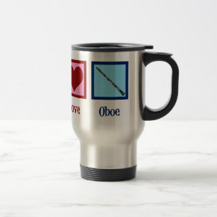 Peace Love Oboe Travel Mug