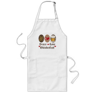 Peace Love Oktoberfest Apron
