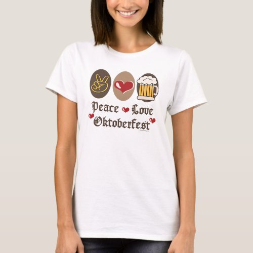 Peace Love Oktoberfest Spaghetti Strap Tank Top