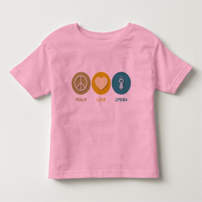 Peace Love Opera Toddler T-shirt (Front)