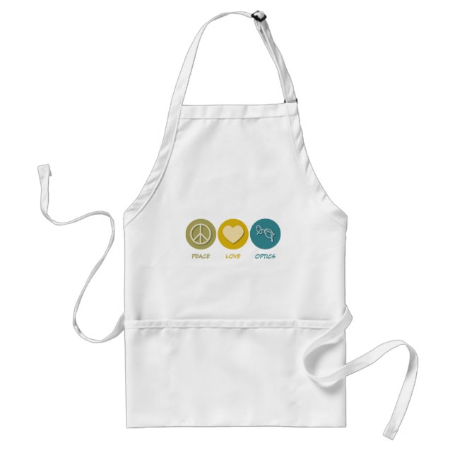 Peace Love Optics Adult Apron (Front)
