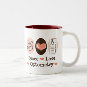 Peace Love Optometry Mug