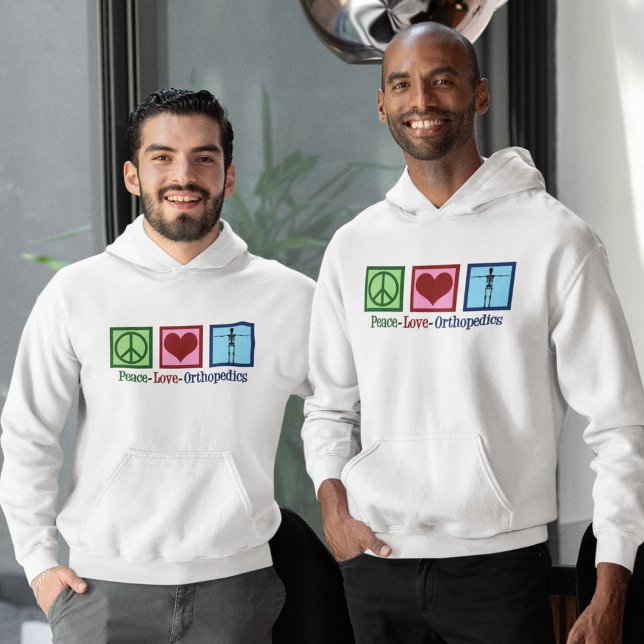 Peace Love Orthopedics Cute Orthopedist Hoodie (Creator Uploaded)