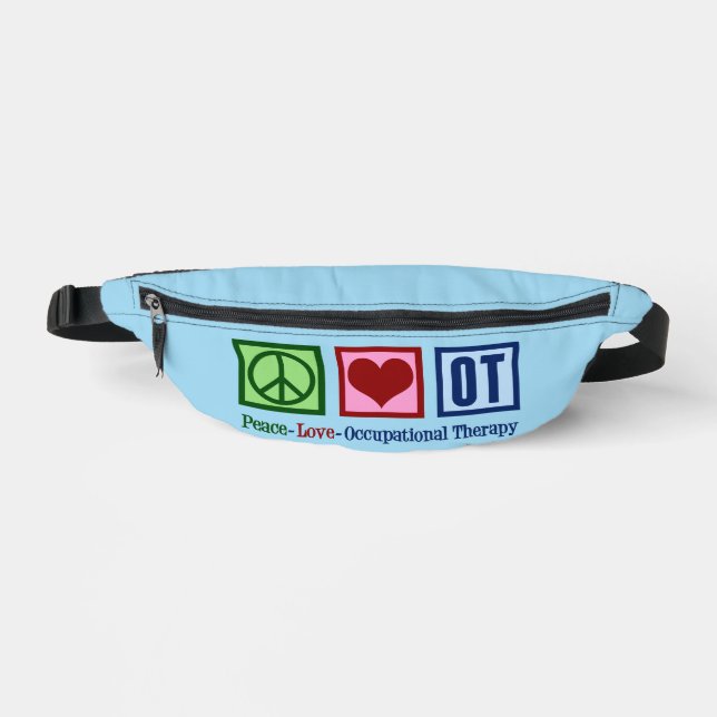 Peace Love OT Occupational Therapy Fanny Pack (Front)