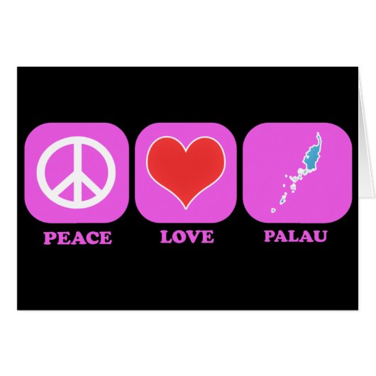Peace Love Palau Cards (Front Horizontal)