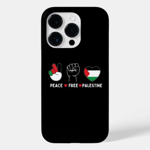 peace love palestine _freedom for palestinians Case_Mate iPhone 14 pro case