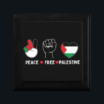 peace love palestine -freedom for palestinians gift box<br><div class="desc">This “ peace love palestine” design For everyone who supports freedom and justice and fights injustice. To all supporters of the just Palestinian cause. Rise and support the liberation of Palestine and Gaza and the establishment of peace in Jerusalem.</div>