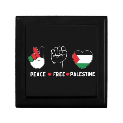 peace love palestine _freedom for palestinians gift box
