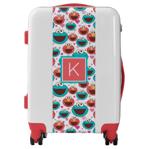 Peace  Love Pattern  Monogram Luggage