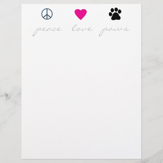 Peace Love Paws (Front)