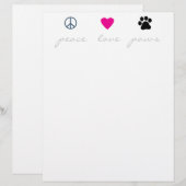 Peace Love Paws (Front/Back)