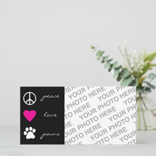 Peace Love Paws (Standing Front)