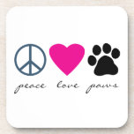 Peace Love Paws Coaster