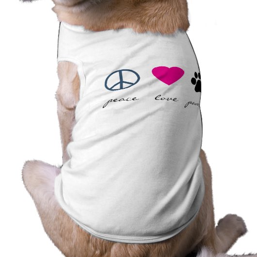 Peace Love Paws Shirt (Back)