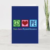 Peace Love PE Teacher Physical Education Christmas