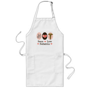 Peace Love Pediatrics Pediatrician Apron