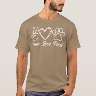 Peace Love Pet Sit boy T-Shirt