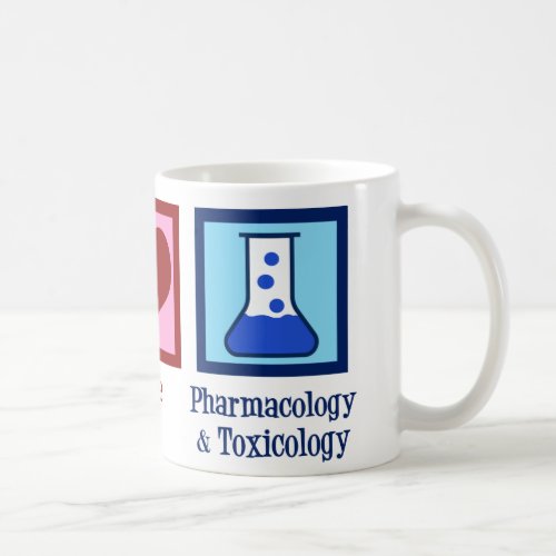 Peace Love Pharmacology and Toxicology Coffee Mug