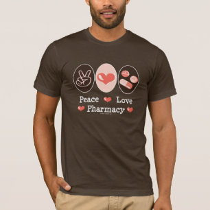 Peace Love Pharmacy Brown T-shirt