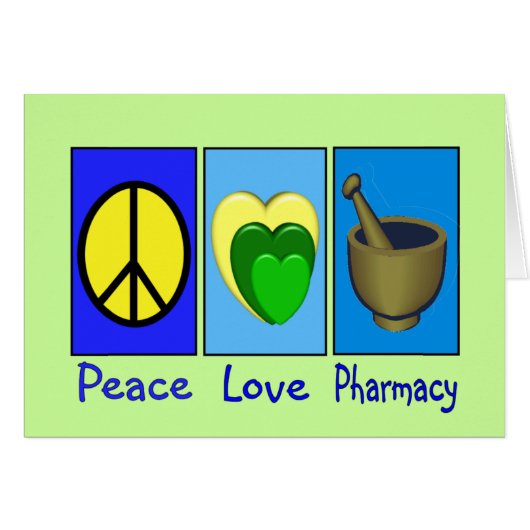 Peace Love Pharmacy Cards (Front Horizontal)