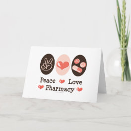 Peace Love Pharmacy Greeting Cards