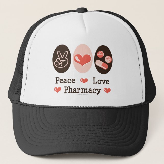 Peace Love Pharmacy Hat (Front)