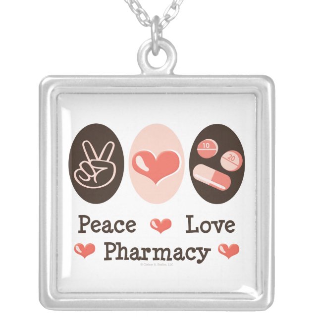 Peace Love Pharmacy Necklace (Front)