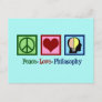 Peace Love Philosophy Postcard
