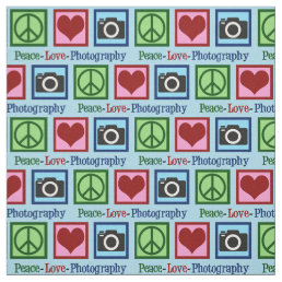 Peace Love Photography Fabric