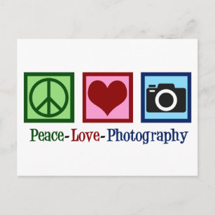 Peace Love Photography Postcard