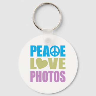 Peace Love Photos Keychain