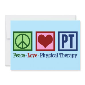 Peace Love Physical Therapy Card