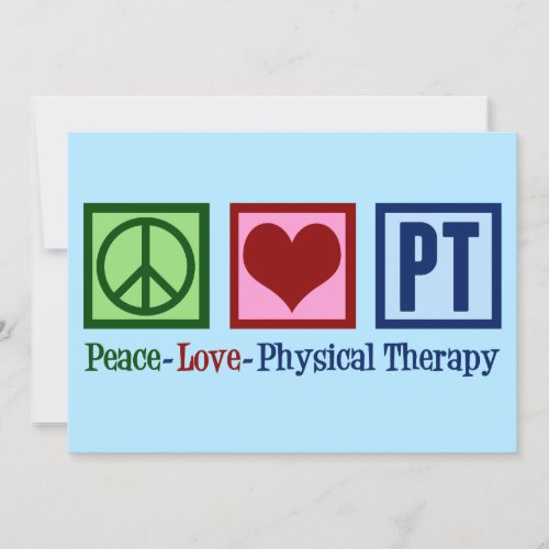 Peace Love Physical Therapy Card